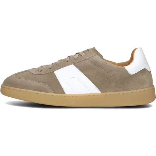 Taupe Wildleder Low Top Herren Sneakers - Magnanni - Modalova