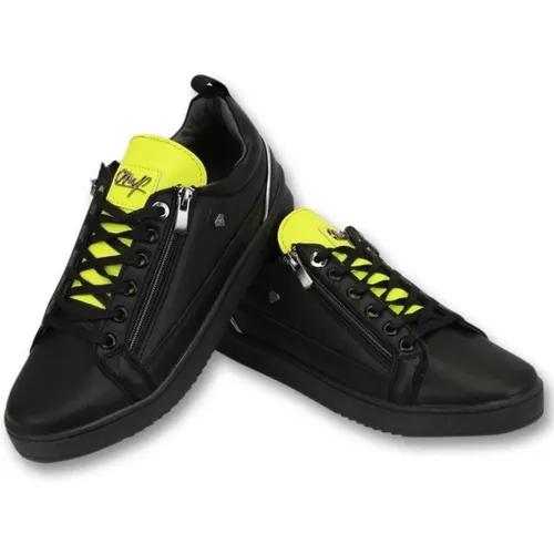 Herren-Sneaker - Schwarz Gelb Maximus - Cms97 , Herren, Größe: 41 EU - True Rise - Modalova