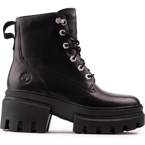 Lace Up Boots with Rubber Sole , female, Sizes: 8 UK, 6 UK, 5 UK, 3 UK - Timberland - Modalova