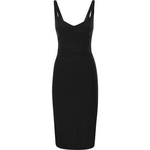 Stretch Crepe Sheath Dress with Zip , female, Sizes: XL, S, L - Elisabetta Franchi - Modalova