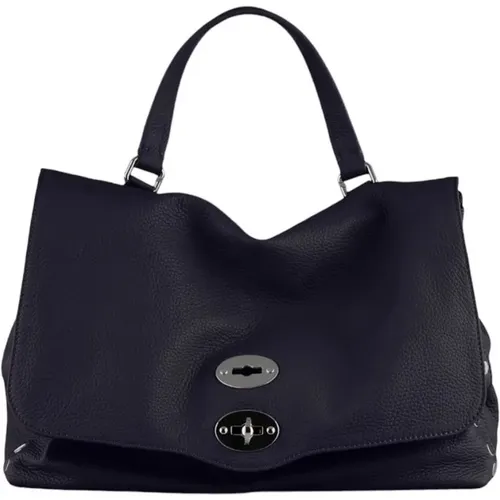Leather Postina Medium Bag , female, Sizes: ONE SIZE - Zanellato - Modalova