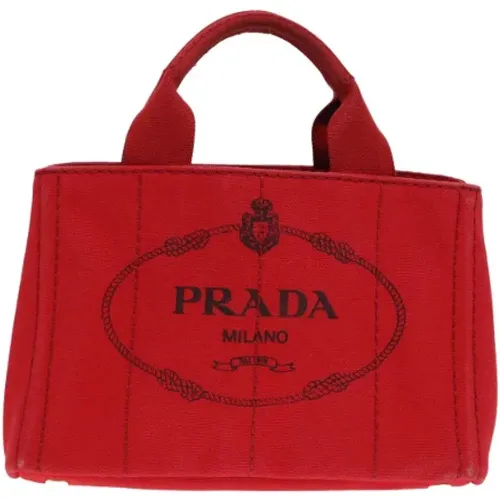 Pre-owned Canvas totes , female, Sizes: ONE SIZE - Prada Vintage - Modalova