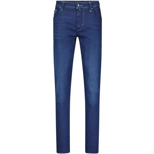 Leonardo Zip SS Slim-Fit Jeans , male, Sizes: W38, W40 - Tramarossa - Modalova
