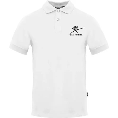 Solid Polo Shirt , Herren, Größe: M - Plein Sport - Modalova