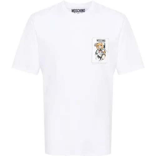 T-shirts und Polos mit Teddybär-Print , Herren, Größe: 2XL - Moschino - Modalova