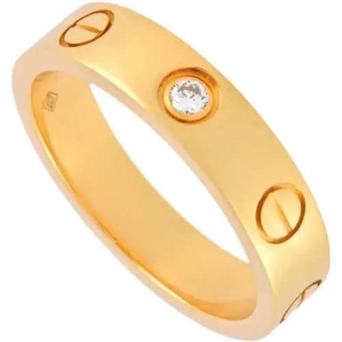 Pre-owned Gold rings , unisex, Sizes: ONE SIZE - Cartier Vintage - Modalova