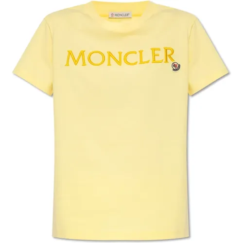 T-shirt with logo , female, Sizes: S - Moncler - Modalova