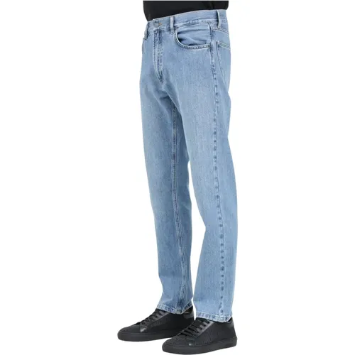 Blaue Slim Fit Jeans , Herren, Größe: 2XL - Moschino - Modalova