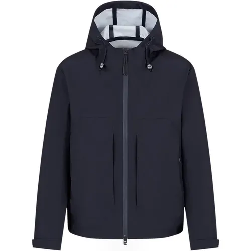 Hooded Zipped Jacket Capsule Collection , male, Sizes: 2XL, 3XL - Emporio Armani - Modalova