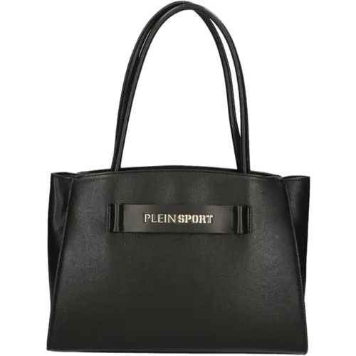 Schwarze Logo Tote Tasche mit Drei Fächern - Plein Sport - Modalova