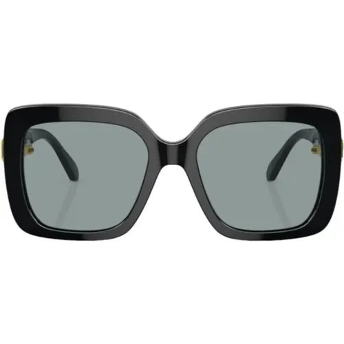 Square Sunglasses with Octagon Crystals , unisex, Sizes: ONE SIZE - Swarovski - Modalova