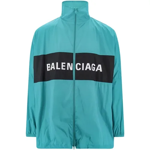Jacket with Logo Detail , male, Sizes: XS, S - Balenciaga - Modalova
