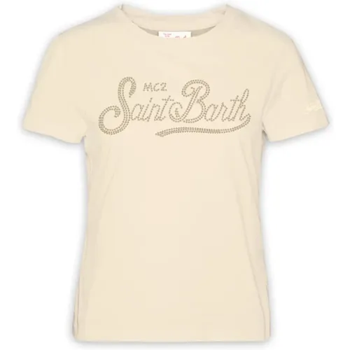 Stylish T-shirts and Polos , female, Sizes: L, M - MC2 Saint Barth - Modalova