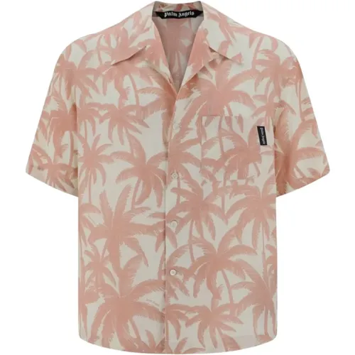 Allover Palm Shirt , male, Sizes: M, L - Palm Angels - Modalova