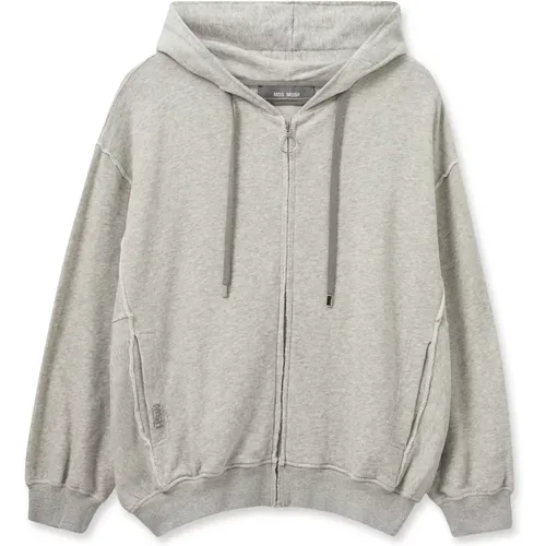 Vinca Zip Hoodie Sweatshirt - MOS MOSH - Modalova