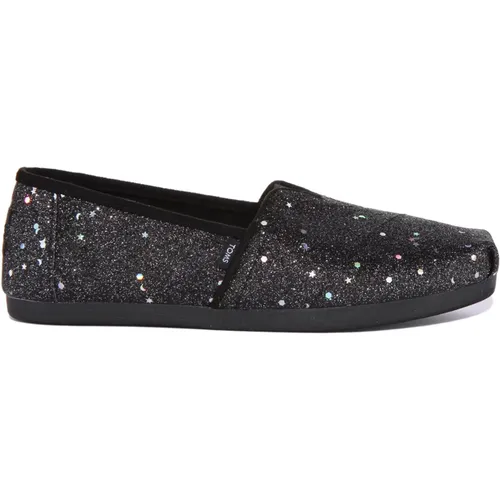 Glitter Slip-On Trainers for Women , female, Sizes: 3 UK, 3 1/2 UK - TOMS - Modalova