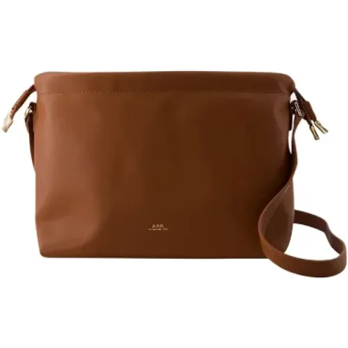 Adjustable Strap Synthetic Leather Crossbody Bag , female, Sizes: ONE SIZE - A.p.c. - Modalova