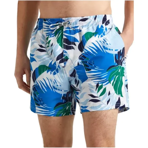 Weißes Blatt Badehose Boxershorts , Herren, Größe: S - Pepe Jeans - Modalova