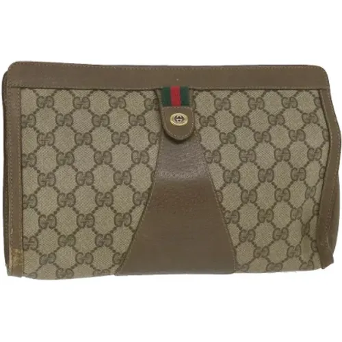 Pre-owned Canvas clutches , female, Sizes: ONE SIZE - Gucci Vintage - Modalova