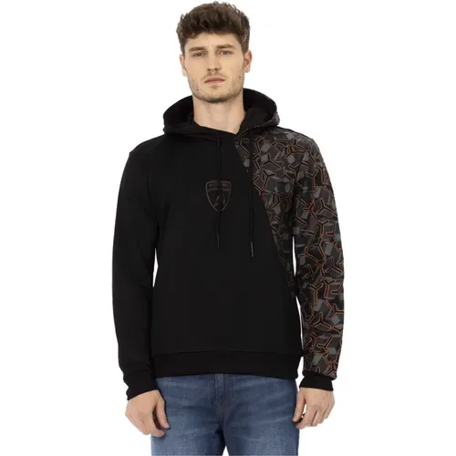 Hoodie mit Schildlogo-Druck , Herren, Größe: M - AUTOMOBILI LAMBORGHINI - Modalova