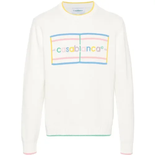 Chenille-Logo-Patch-Pullover - Casablanca - Modalova