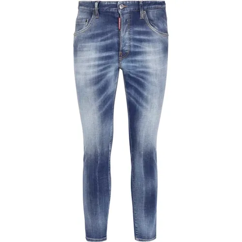 Stylische Blaue Skinny Jeans für Männer - Dsquared2 - Modalova
