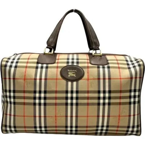 Pre-owned Canvas travel-bags , female, Sizes: ONE SIZE - Burberry Vintage - Modalova