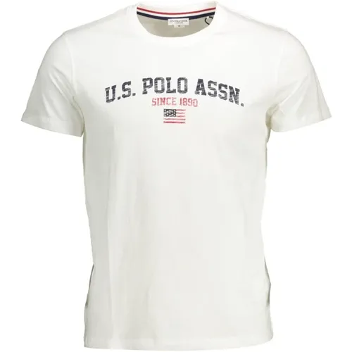 Logo-Print Crew Neck Baumwoll-T-Shirt - U.s. Polo Assn. - Modalova