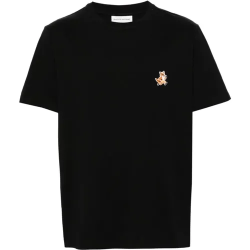 Fox Motif T-shirts and Polos , male, Sizes: M, XL, L - Maison Kitsuné - Modalova