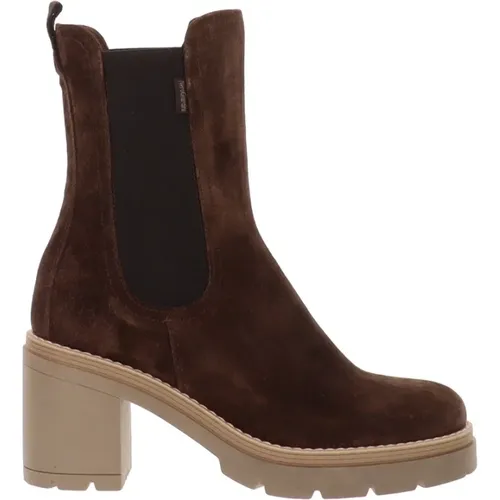 Leather Women`s Ankle Boots , female, Sizes: 3 UK - Nerogiardini - Modalova