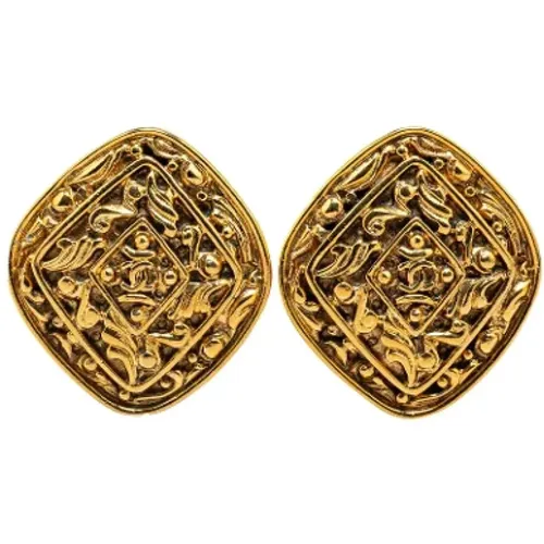 Pre-owned Metal earrings , female, Sizes: ONE SIZE - Chanel Vintage - Modalova