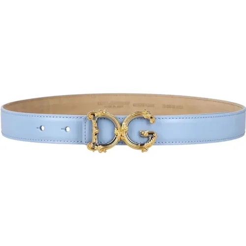 Stylish Leather Belt , female, Sizes: 90 CM, 85 CM, 70 CM - Dolce & Gabbana - Modalova