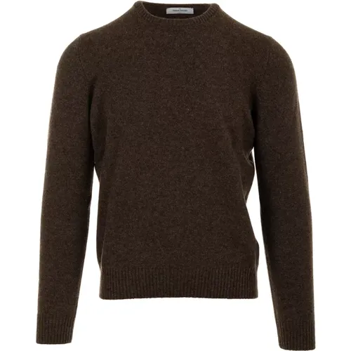 Brauner Pullover Paricollo ML , Herren, Größe: L - Gran Sasso - Modalova