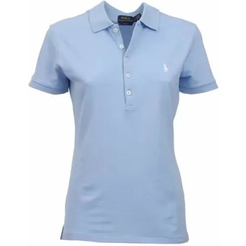 Slim Fit Short Sleeve Polo Shirt , female, Sizes: XL, M, XS, L - Polo Ralph Lauren - Modalova