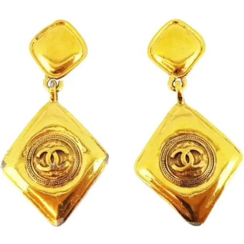 Pre-owned Metal earrings , female, Sizes: ONE SIZE - Chanel Vintage - Modalova