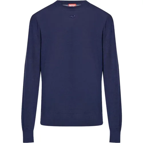 Blaue Pullover Kollektion , Herren, Größe: XL - Diesel - Modalova