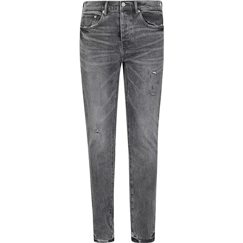 Retro Distressed Denim Jeans , male, Sizes: W30, W34, W36, W31, W32, W33 - Purple Brand - Modalova