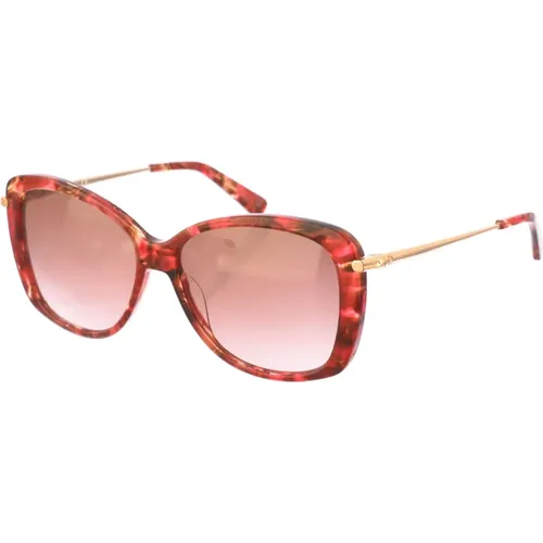 Schmetterlingsstil Acetat Sonnenbrille , Damen, Größe: ONE Size - Longchamp - Modalova