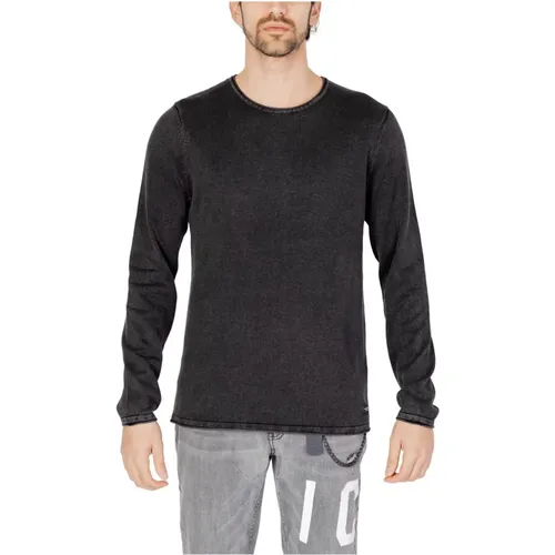 Baumwollstrick Rundhalsausschnitt Pullover , Herren, Größe: S - jack & jones - Modalova