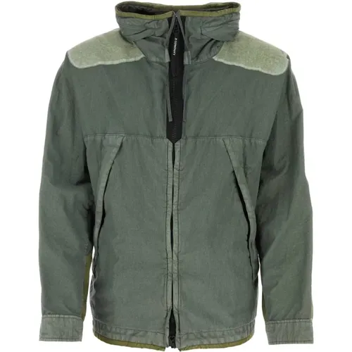 Cotton blend jacket , male, Sizes: M - C.P. Company - Modalova