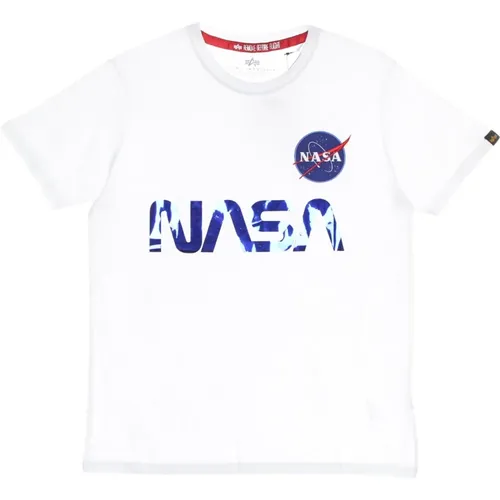 Nasa Reflektierendes T-Shirt für Männer - alpha industries - Modalova