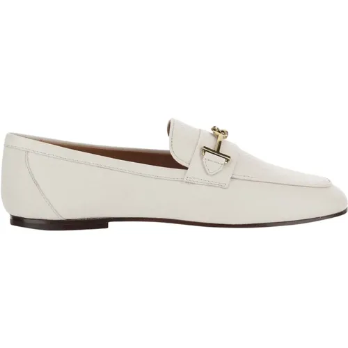 Leather Loafer with Horsebit Detail , female, Sizes: 7 UK, 3 UK - TOD'S - Modalova