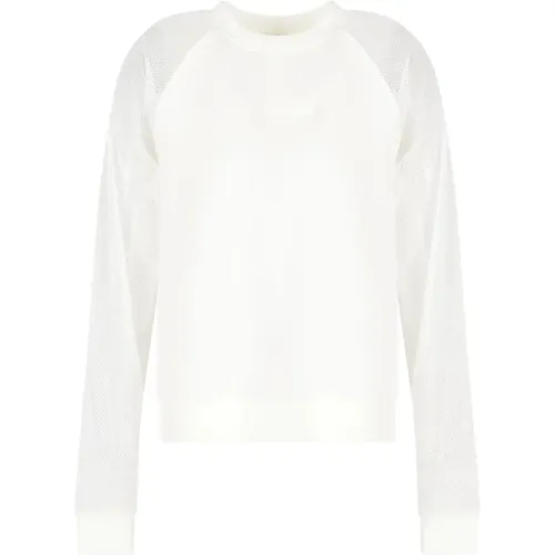 Weiße Mesh-Sweatshirt 3Dym84 Yjepz - Armani Exchange - Modalova