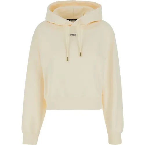 Hooded Sweatshirt with Logo Patch , female, Sizes: S, M - Jacquemus - Modalova