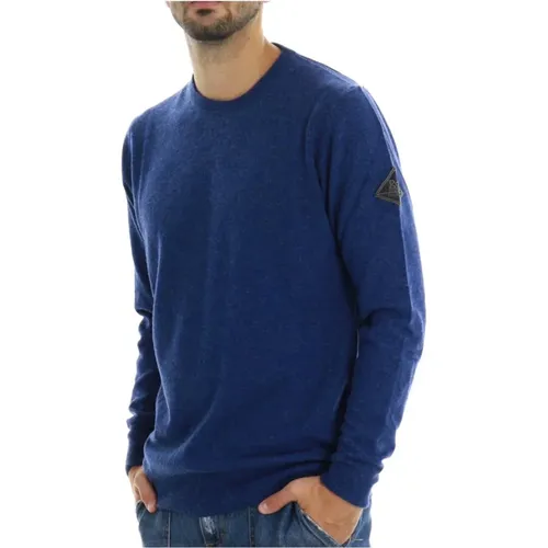 Blaue Pullover für Männer , Herren, Größe: 2XL - Roy Roger's - Modalova