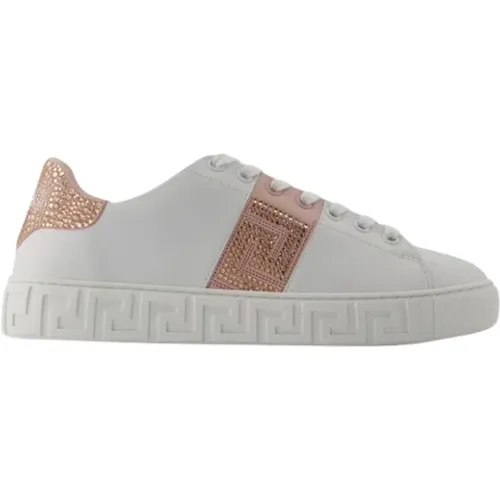 Cotton sneakers , female, Sizes: 7 UK, 8 UK, 6 UK, 5 UK, 4 UK - Versace - Modalova