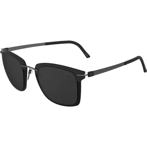 Dark Grey Sunglasses Infinity Collection , unisex, Sizes: ONE SIZE - Silhouette - Modalova