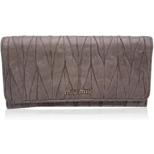 Pre-owned Leder clutches - Miu Miu Pre-owned - Modalova