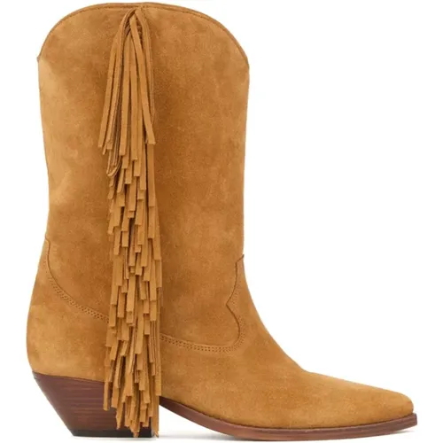 Fringe Western Lederstiefel - Isabel marant - Modalova