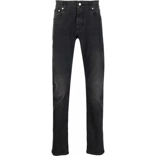 Slim-Fit Stretch Denim Jeans , male, Sizes: L, S - alexander mcqueen - Modalova
